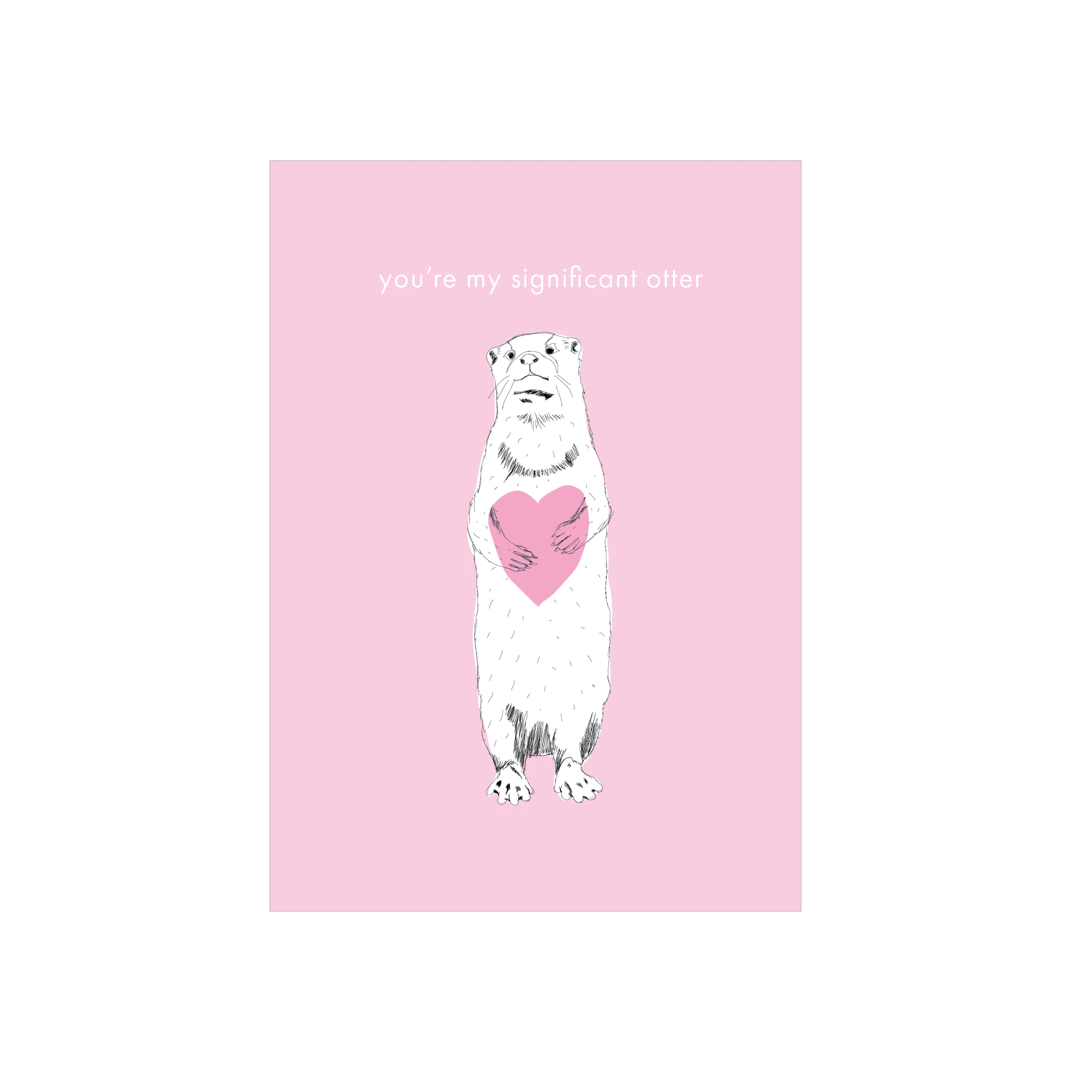 Iko Iko Animal Pun Card Otter