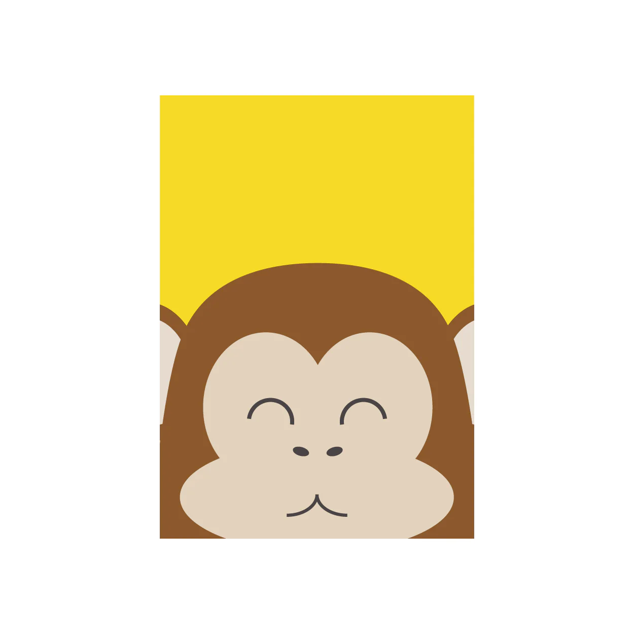Iko Iko Kid's Animal Card Monkey