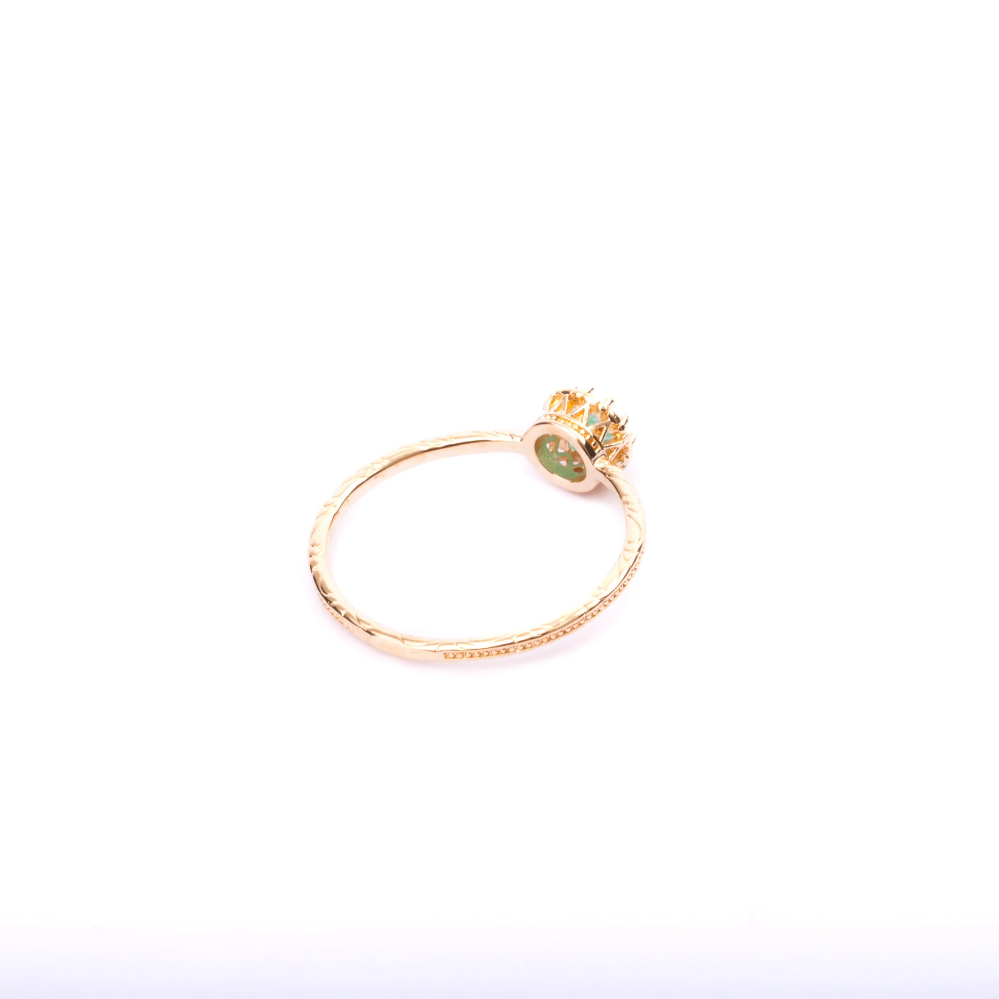 Iko Iko Ring Glass Gold - Image 4