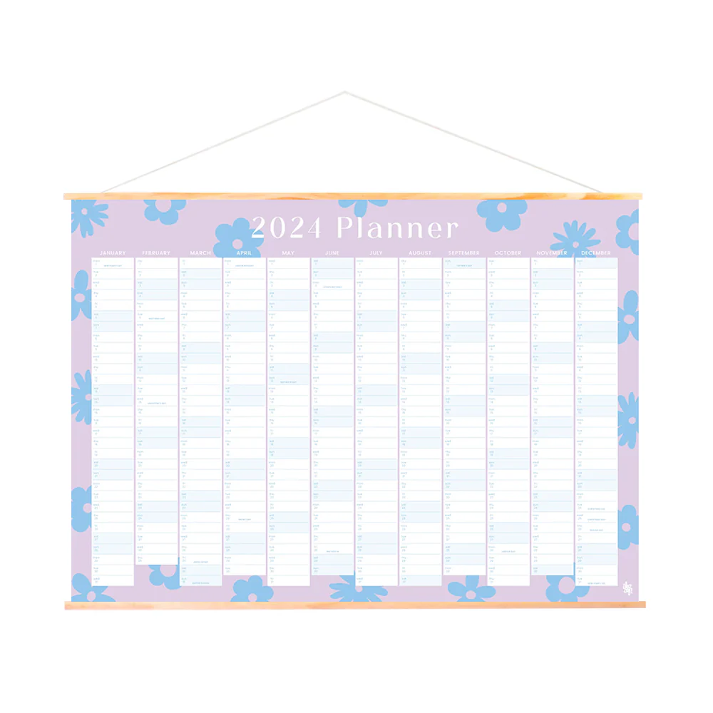 Iko Iko Wooden Poster Hanger Kit 62cm Wall Planner - Image 2