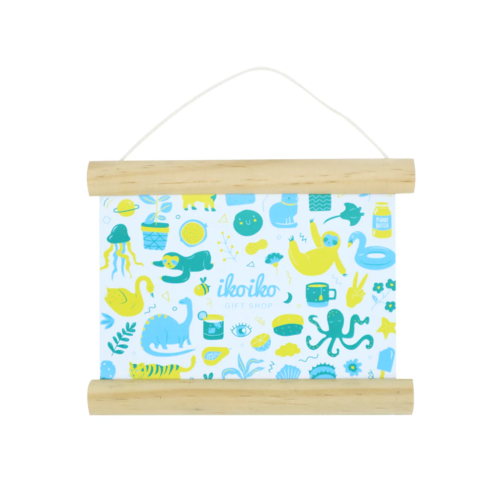 Iko Iko Wooden Poster Hanger Kit Mini 16cm (A5 Vert) - Image 3
