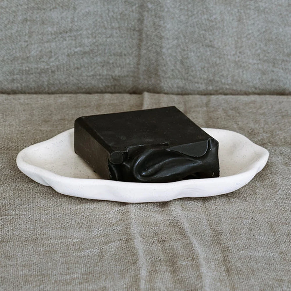JS Ceramics Frills Soap Dish Oat - Image 2
