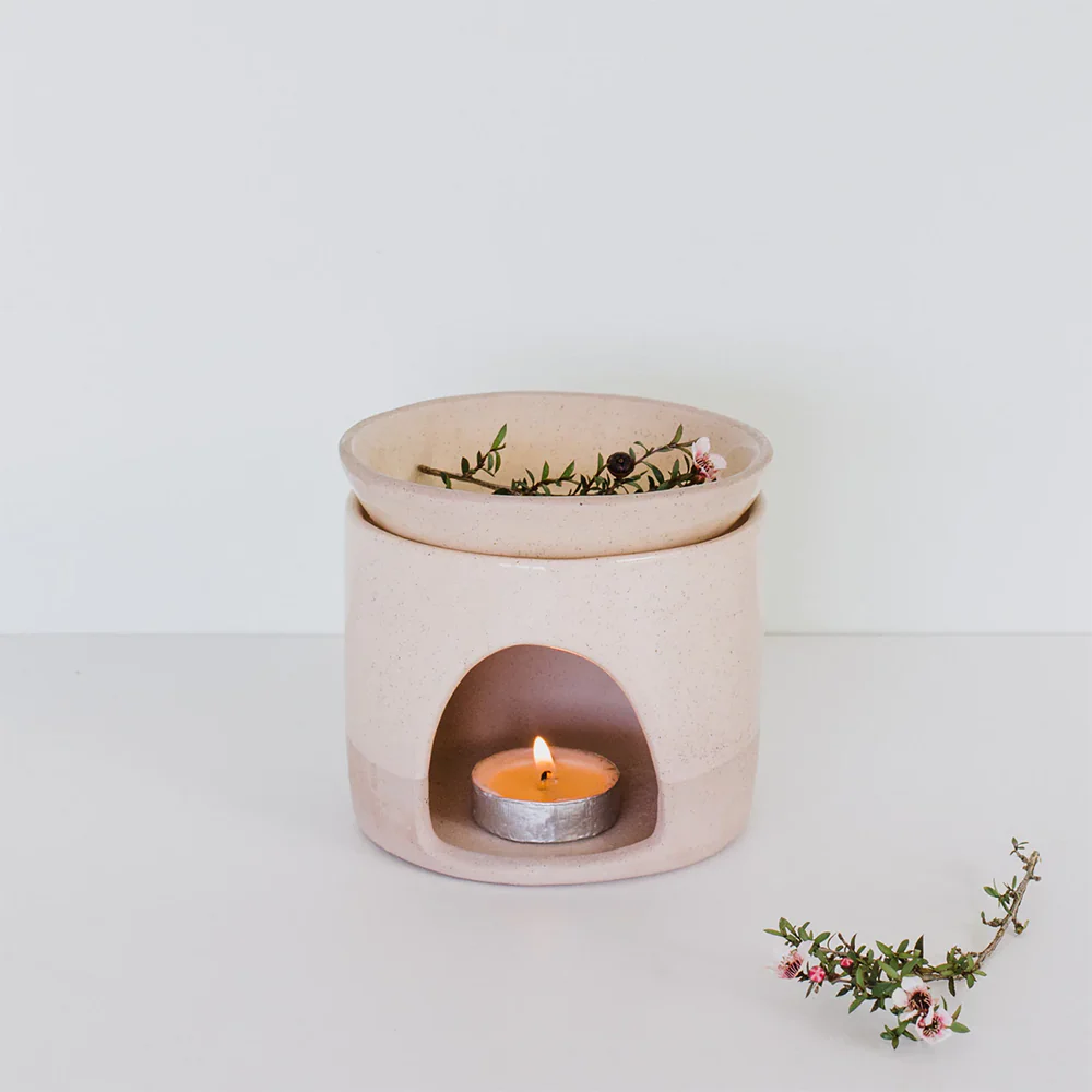 JS Ceramics Oil Burner Pink Sand - Image 2