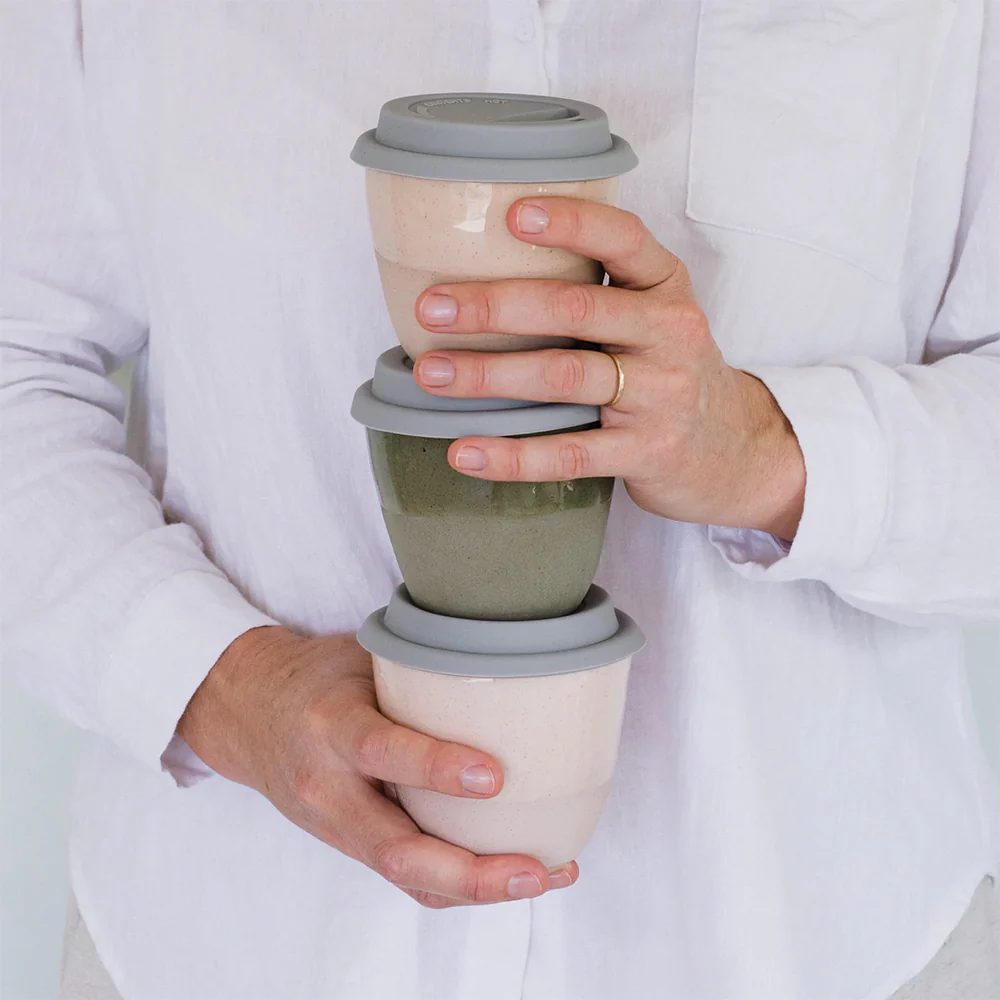 JS Ceramics Travel Mug Cup Sage - Image 2