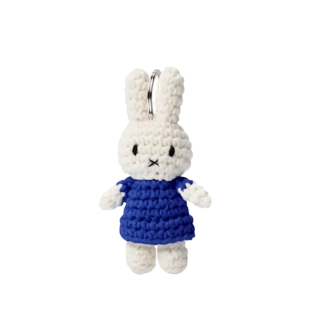 Just Dutch x Miffy Crochet Miffy Handmade Keyring Blue