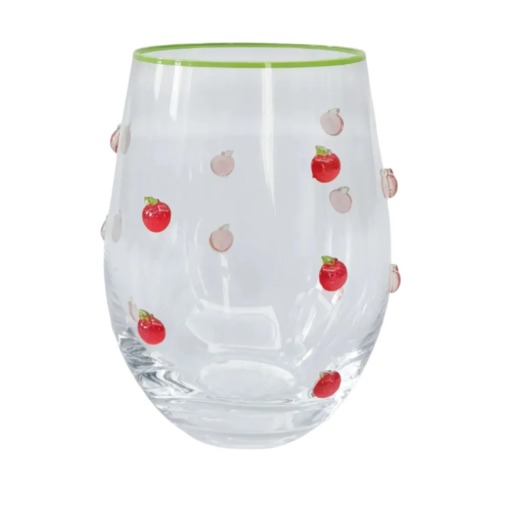 Kaya Stemless Glass Apple