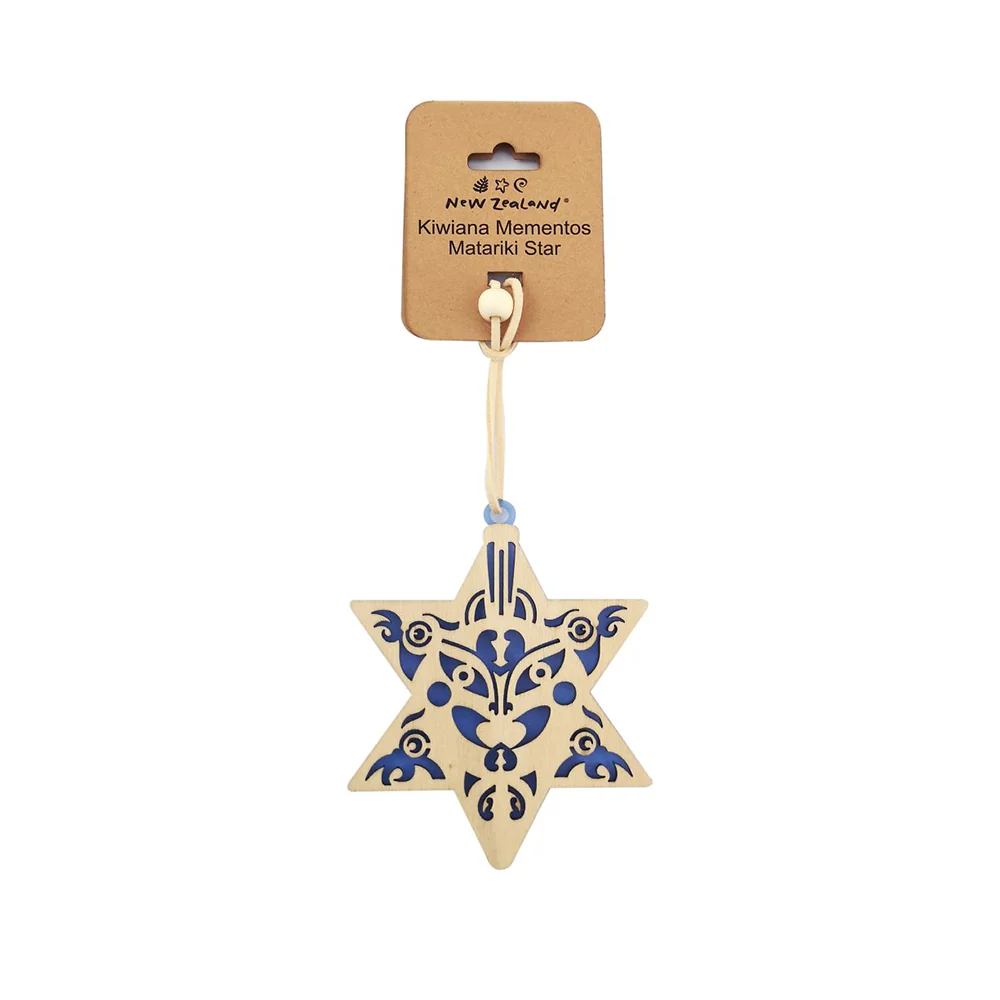 Kiwiana Wood and Acrylic Decoration Matariki