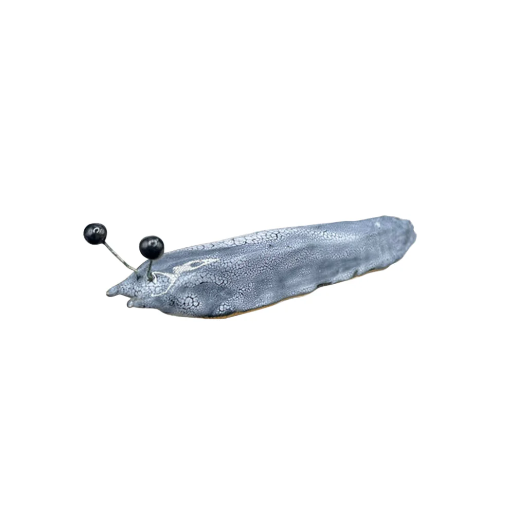 Lava Ceramics Flat Slug Grey Crackle