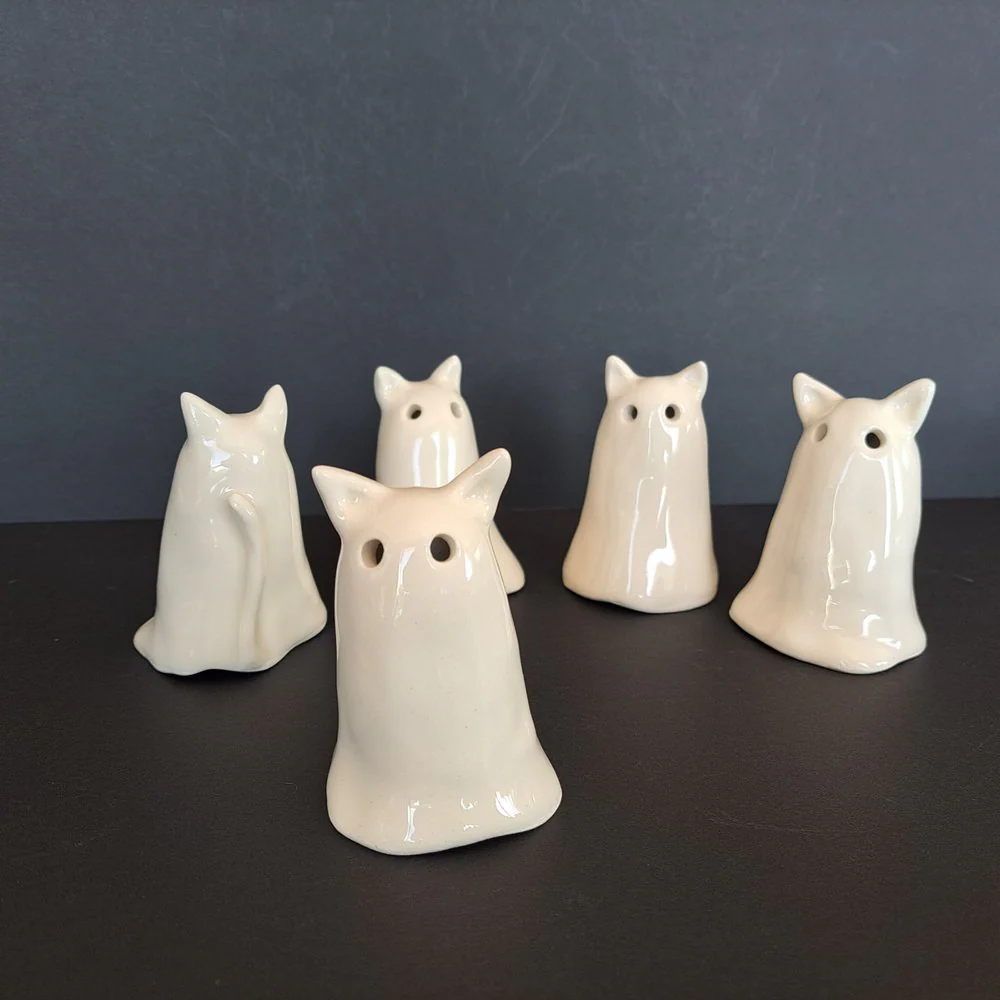Lava Ceramics Ghost Kitty Boo - Image 3
