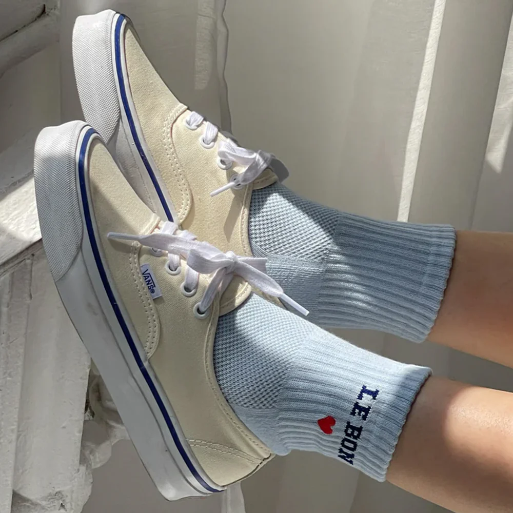 Le Bon Shoppe Embroidered Crew Sky Blue - Image 2