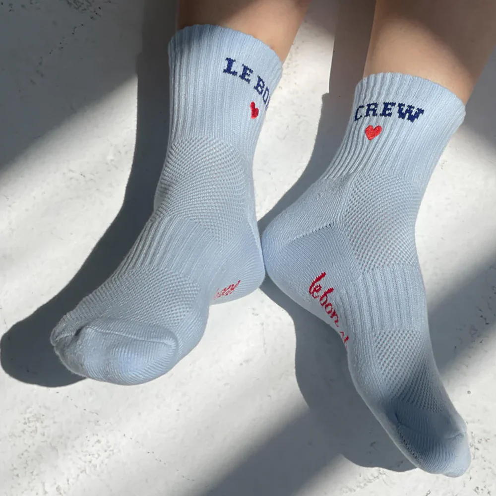 Le Bon Shoppe Embroidered Crew Sky Blue - Image 3
