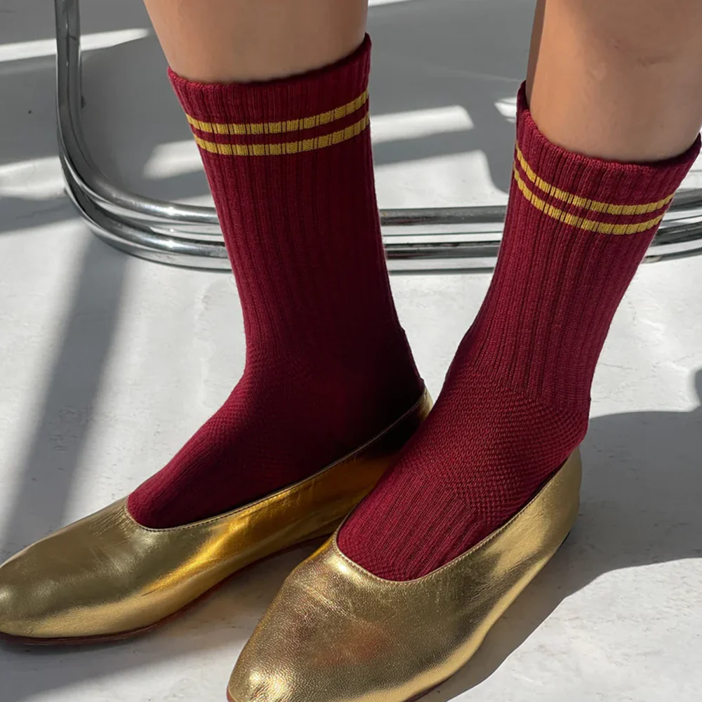 Le Bon Shoppe Socks Boyfriend Cardinal - Image 2
