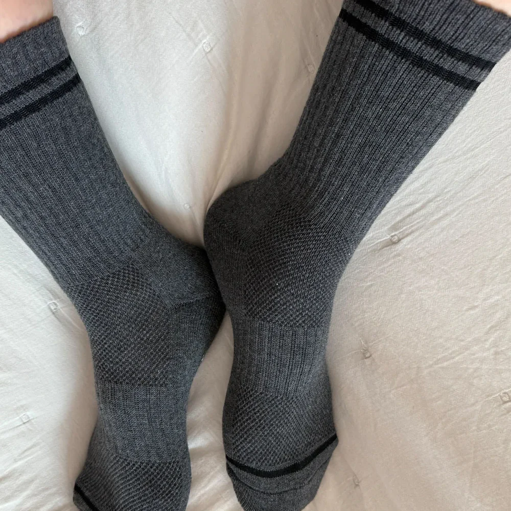 Le Bon Shoppe Socks Boyfriend Charcoal - Image 4