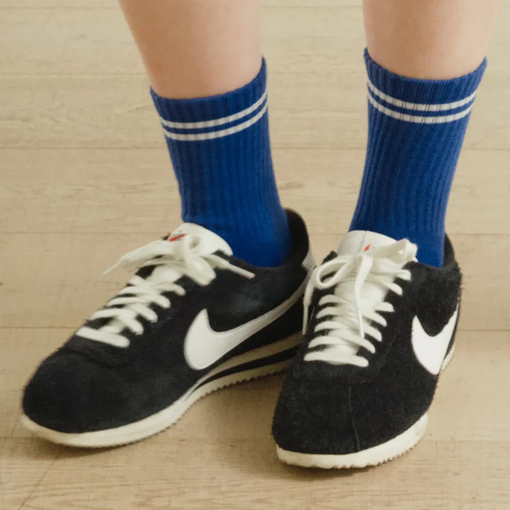 Le Bon Shoppe Socks Boyfriend Cobalt - Image 2