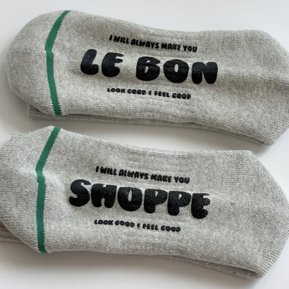 Le Bon Shoppe Socks Hugger Grey - Image 3