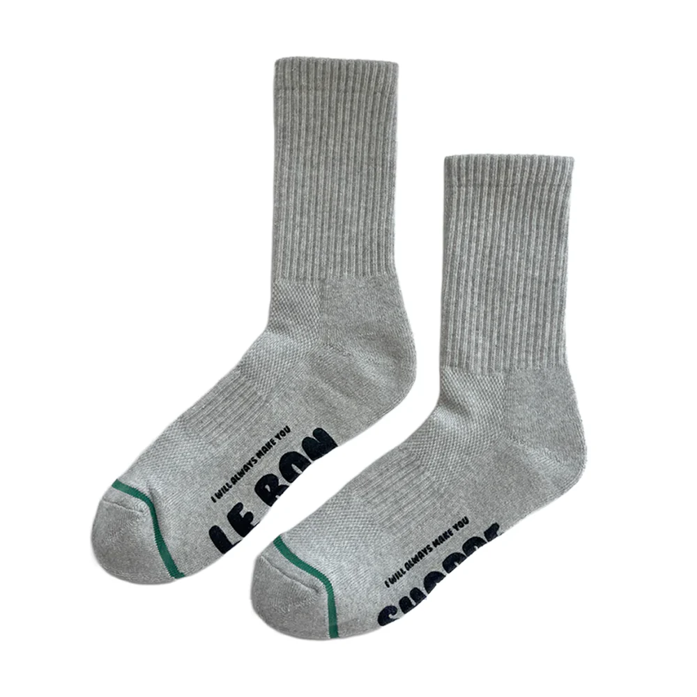 Le Bon Shoppe Socks Hugger Grey - Image 4