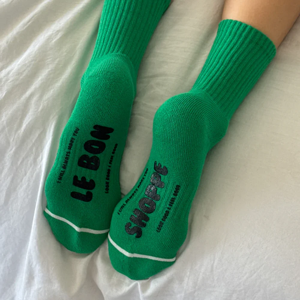Le Bon Shoppe Socks Hugger Kelly Green - Image 2