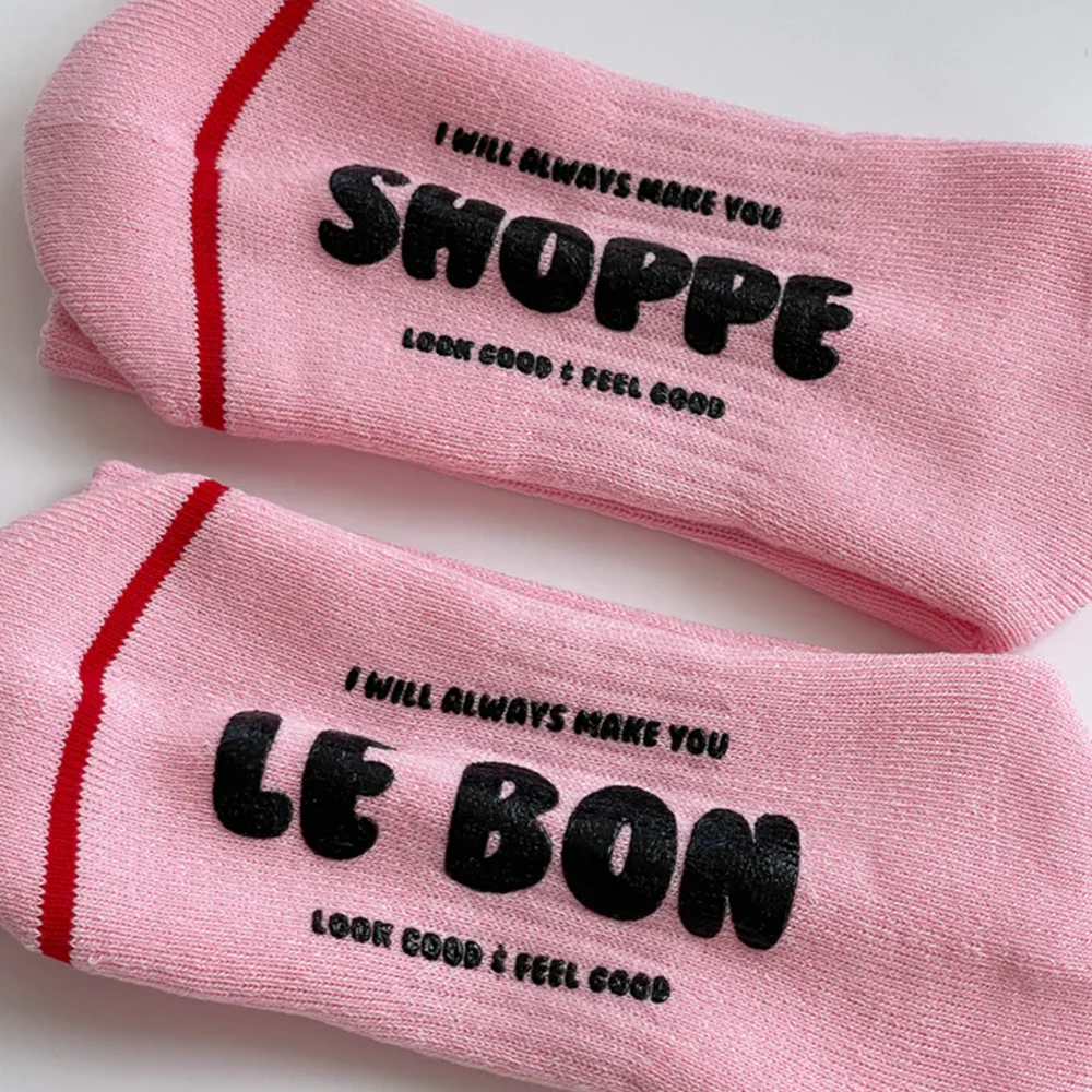 Le Bon Shoppe Socks Hugger Pink - Image 4