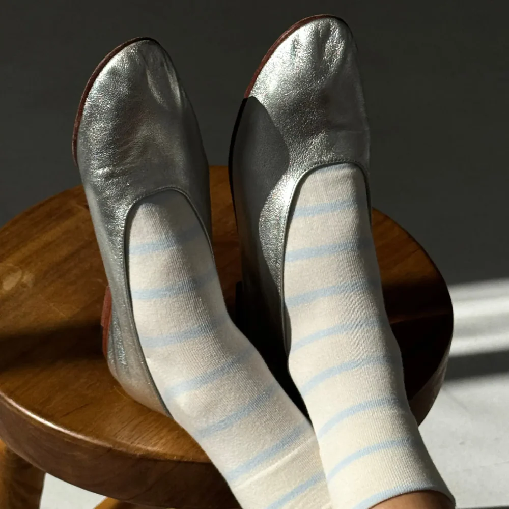 Le Bon Shoppe Wally Socks Sky Stripe - Image 3