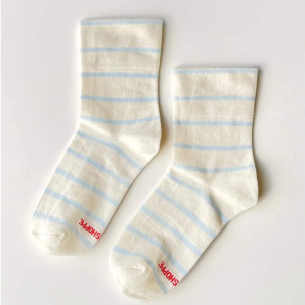Le Bon Shoppe Wally Socks Sky Stripe - Image 4
