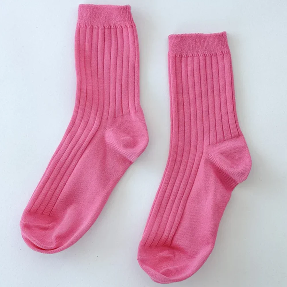 Le Bon Shoppe Her Socks Bright Pink - Image 3