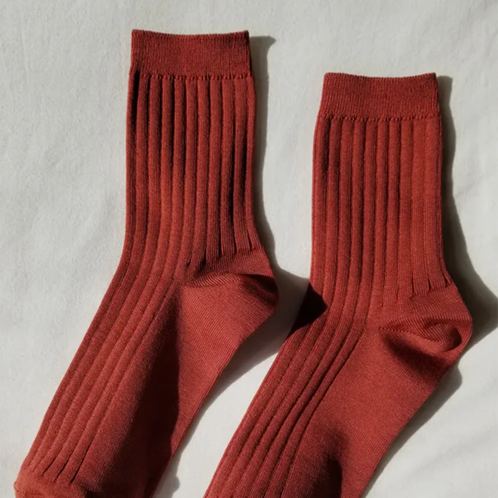 Le Bon Shoppe Her Socks Terracotta - Image 2