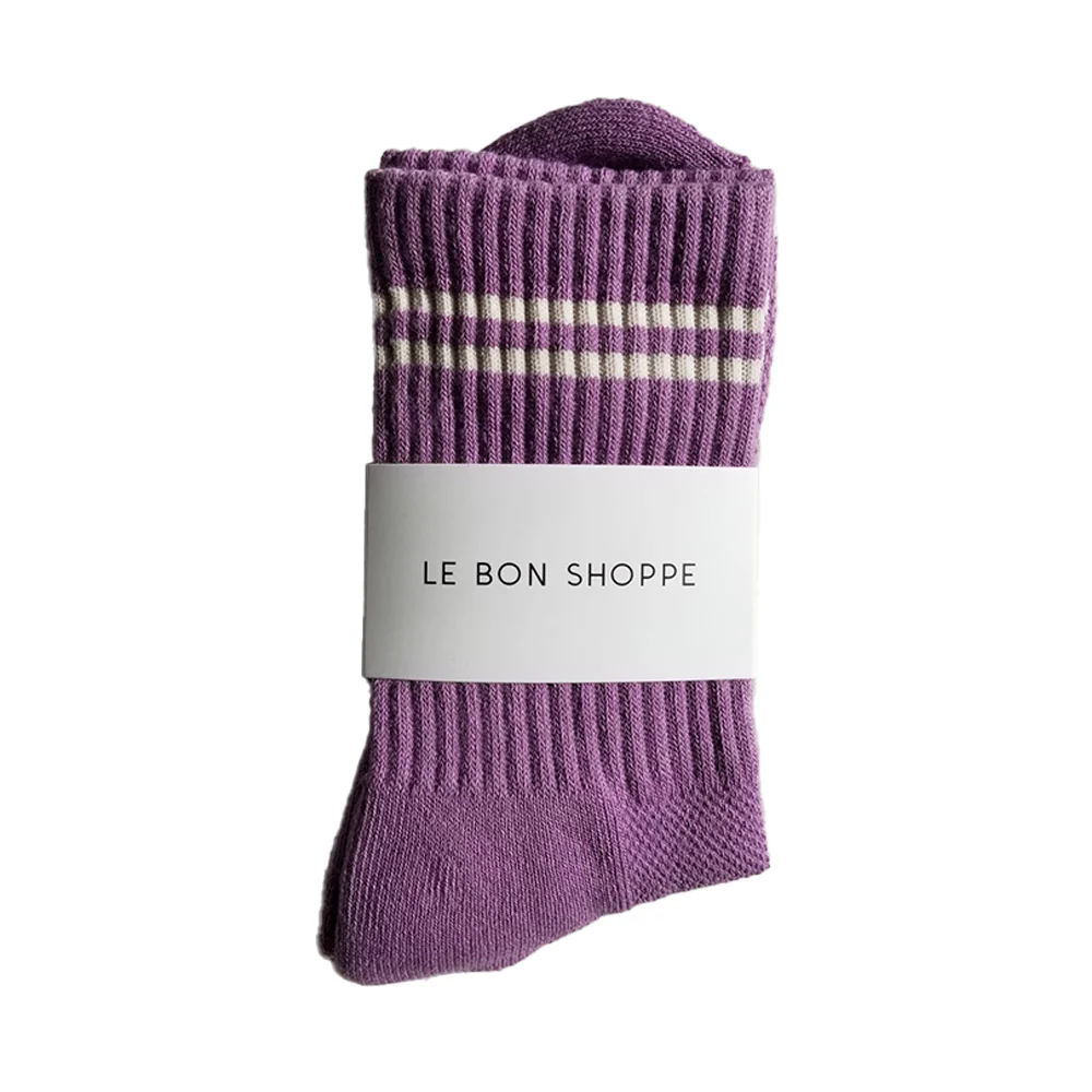 Le Bon Shoppe Socks Boyfriend Grape