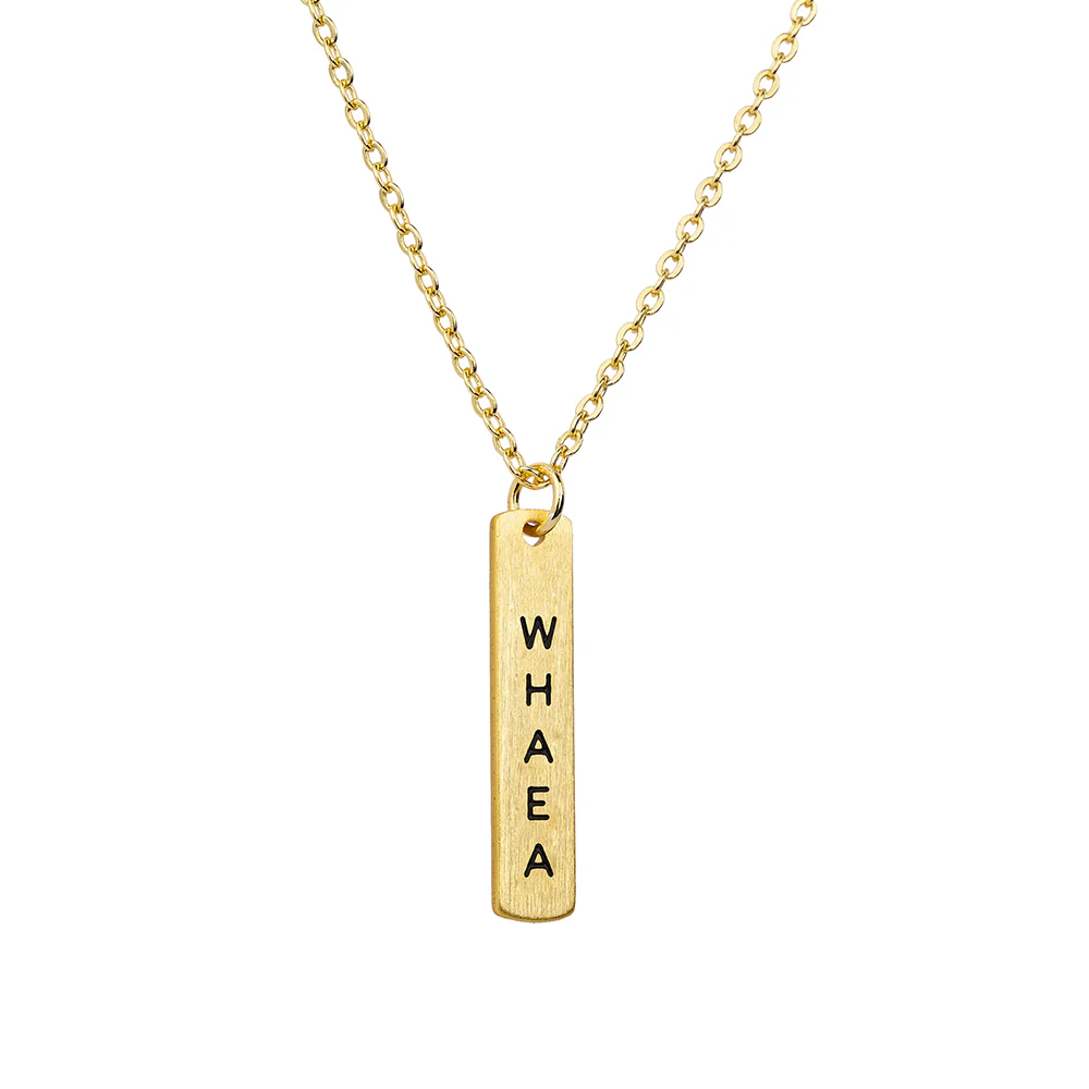 Little Taonga Necklace Te Reo Whaea Gold