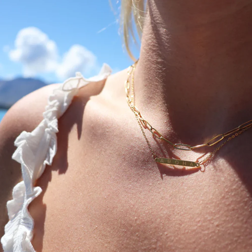 Little Taonga Double Chain Necklace Aroha - Image 2