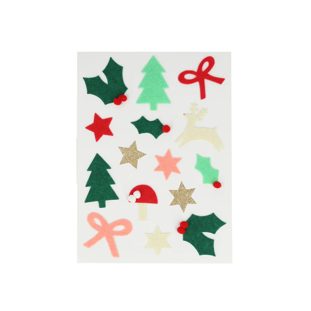 Meri Meri Felt Christmas Icon Stickers Sheet - Image 2