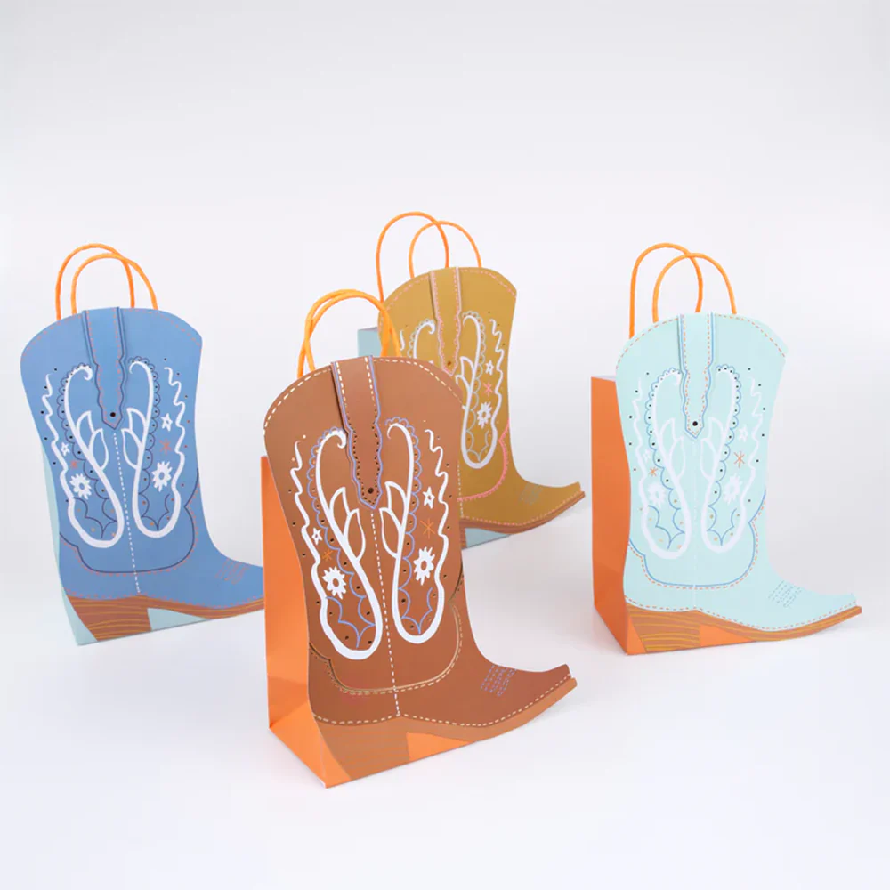 Meri Meri Gift Bag Western Cowboy Boot Assorted - Image 3