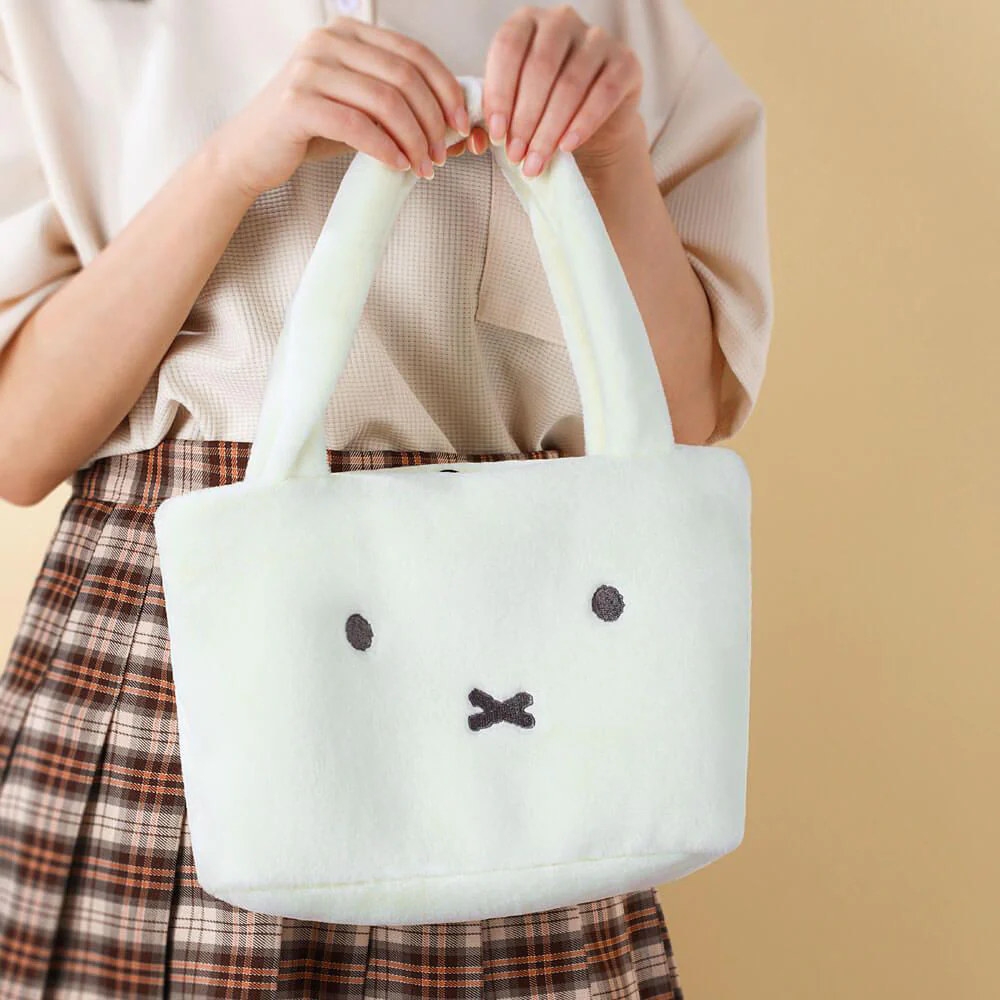 Miffy Delux Plush Bag White - Image 4