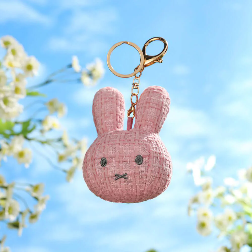 Miffy Face  Plush Keyring Baby Pink - Image 5