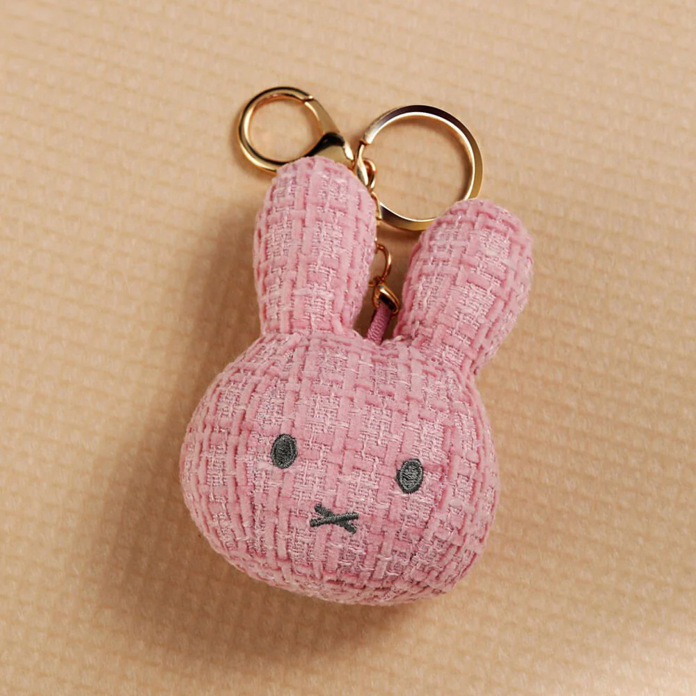 Miffy Face  Plush Keyring Baby Pink - Image 6