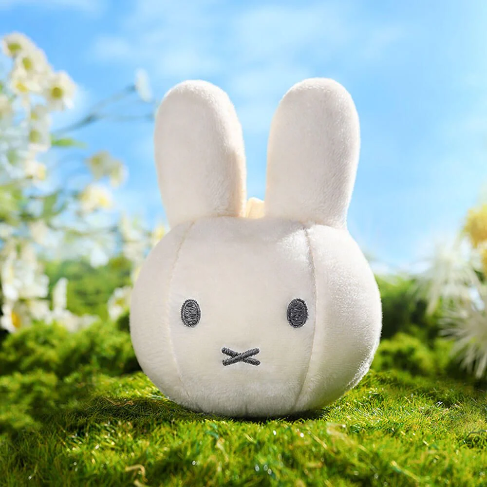 Miffy Face Soft  Plush Keyring White - Image 2