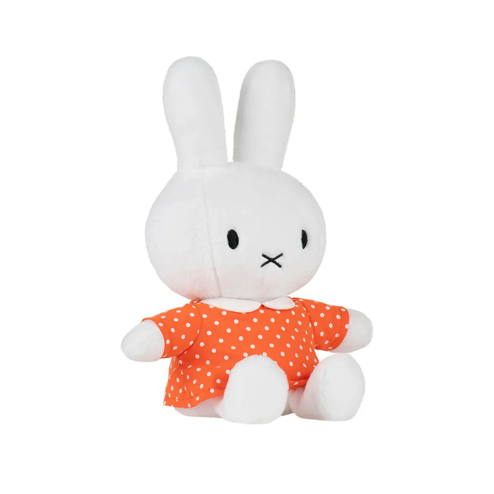 Miffy Plush Toy Orange Spot Dress 29cm - Image 2