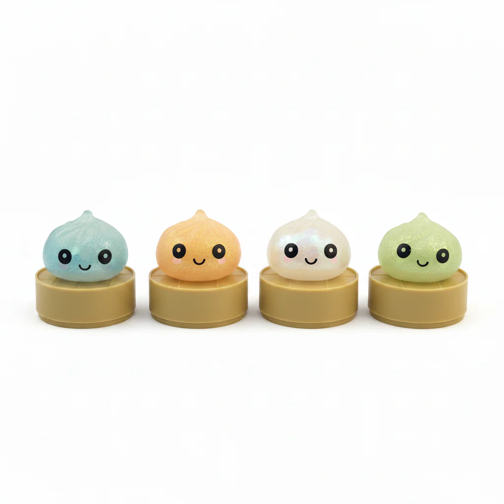 Mini Sugar Glitter Squishy Dumpling Assorted - Image 4