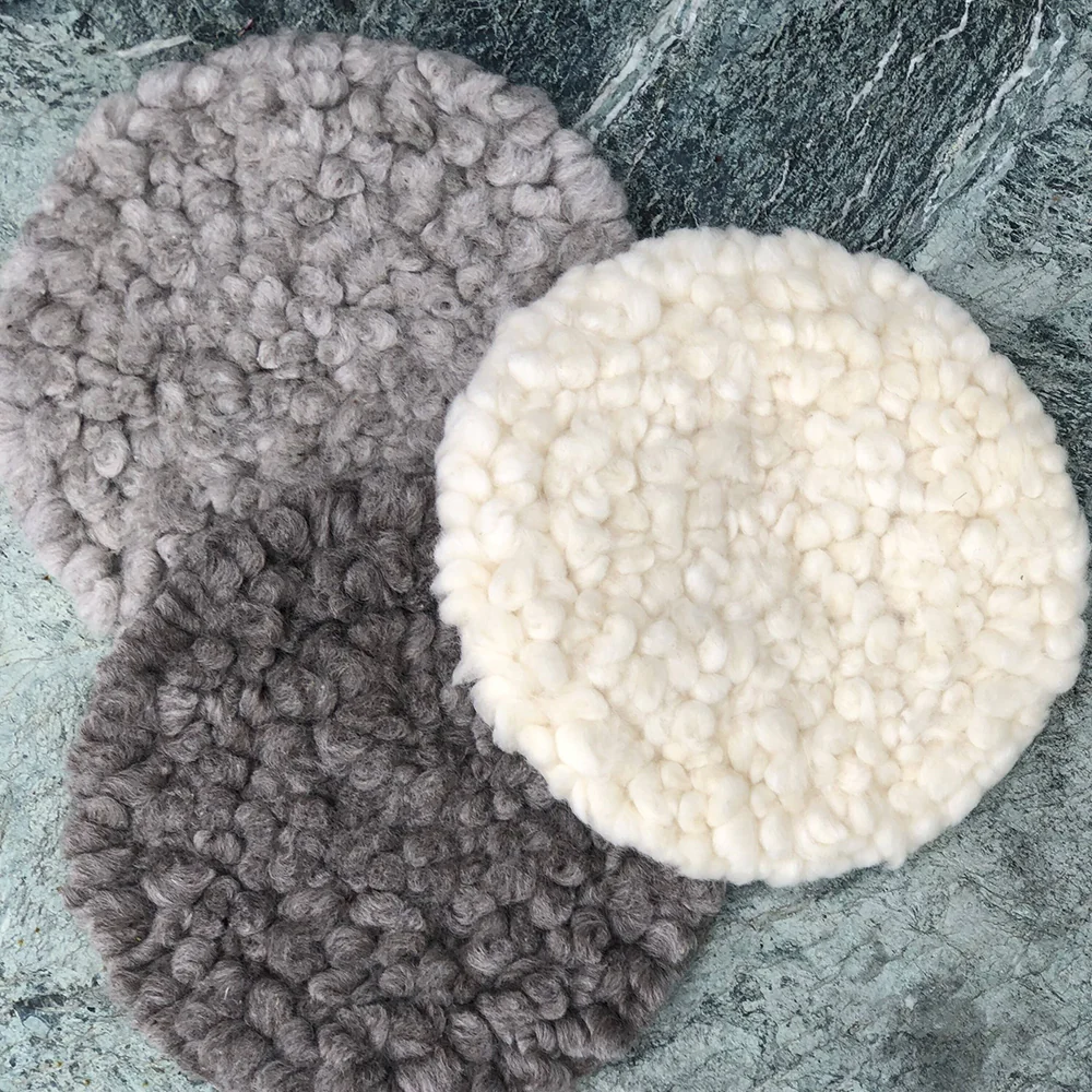 Misery Guts Tush Cush Shaggy Cushion Light Grey - Image 3