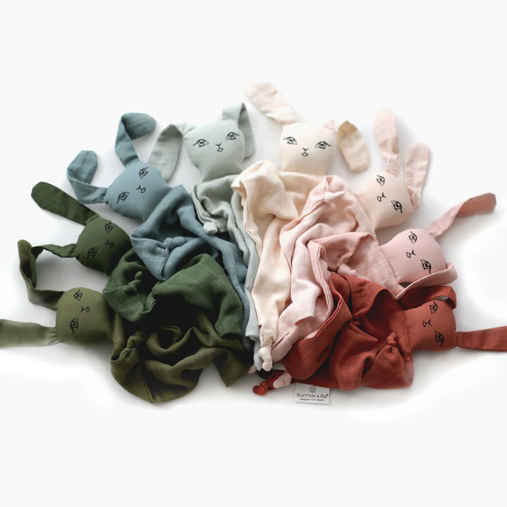 Muslin Bunny Comforter Olive - Image 2