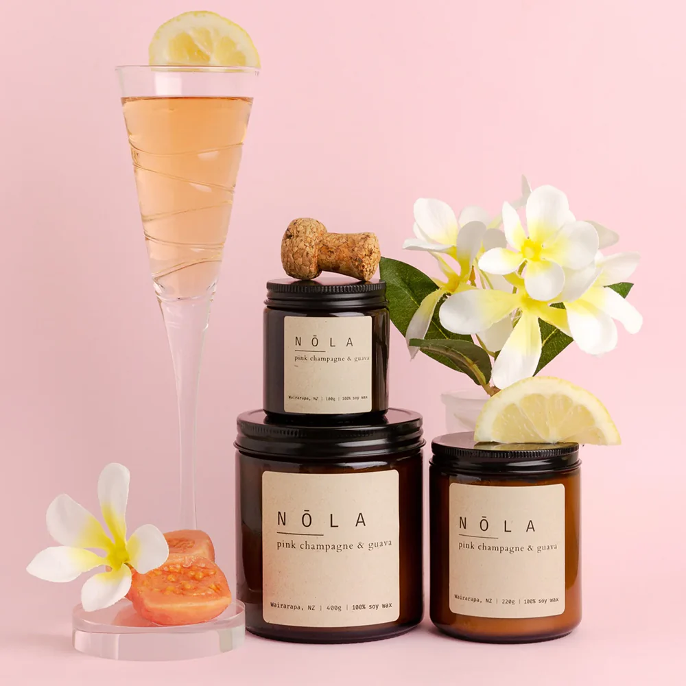 Nola Candle 100g Pink Champagne & Guava - Image 2