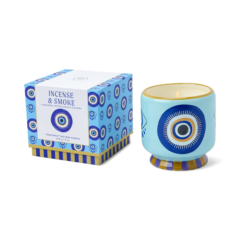 Paddywax Adopo Eye Ceramic Candle Incense and Smoke - Image 3