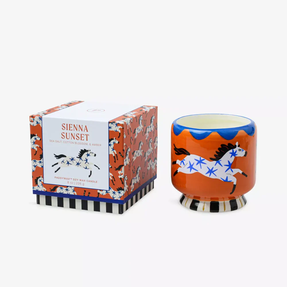 Paddywax Adopo Horse Ceramic Candle Sienna Sunset 226g - Image 2