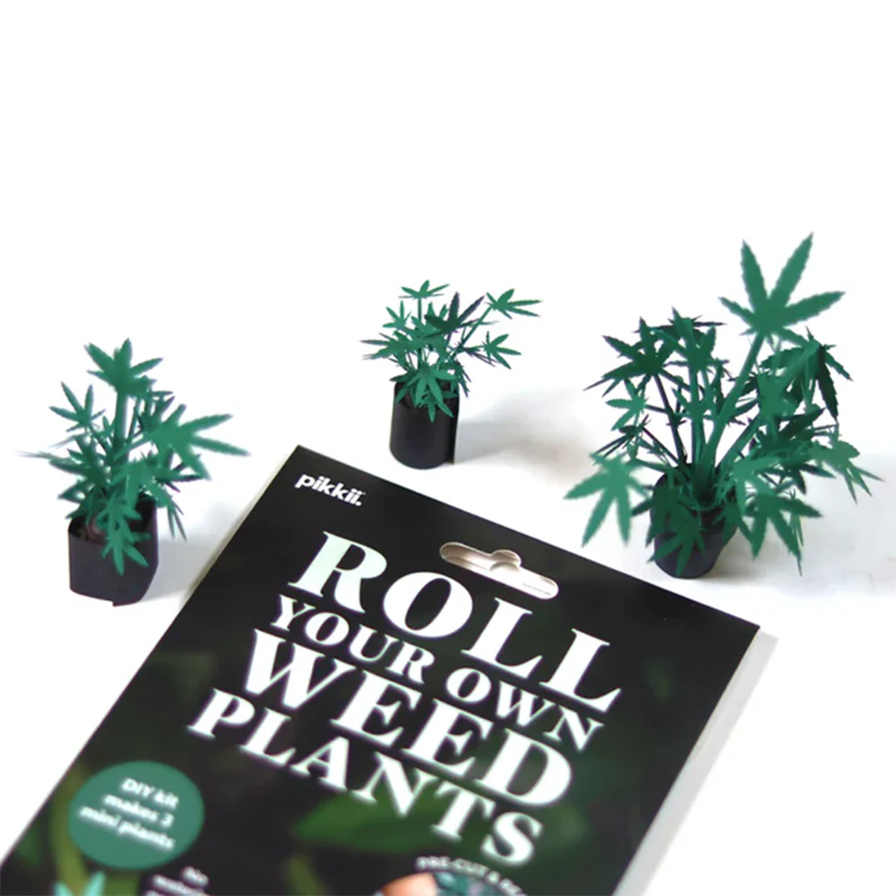 Pikkii Roll Your Own Weed Plants Paper Craft Kit - Image 4