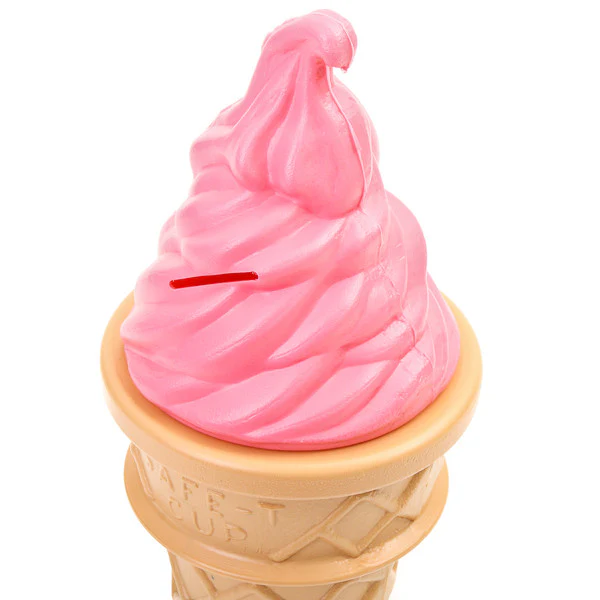 Plastic Ice Cream Swirl Money Box - Image 5