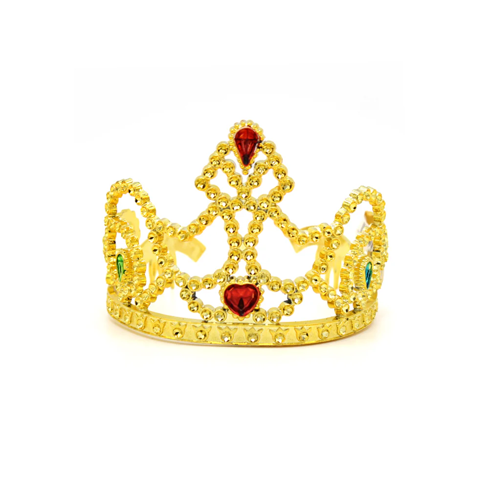 Plastic Tiara Crown with Jewels Assorted - Image 2
