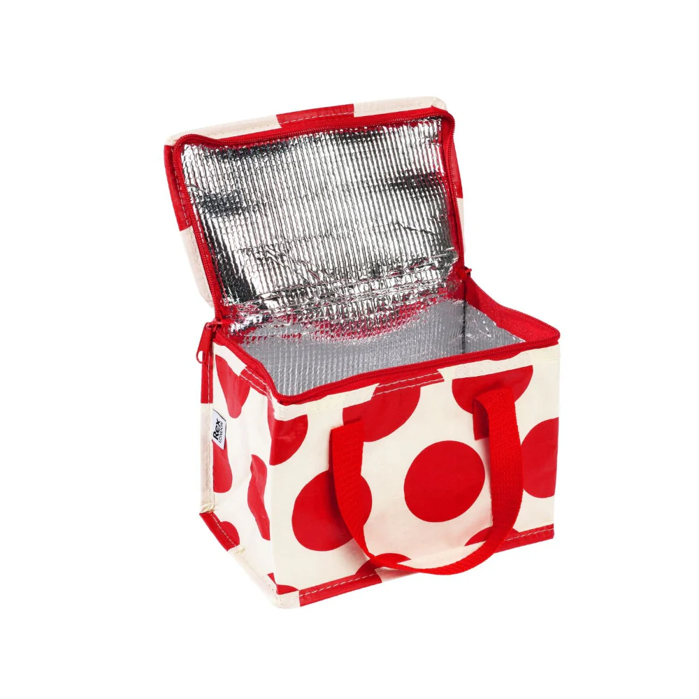 Rex Insulated Lunch Bag Red on White Spotlight - Image 2
