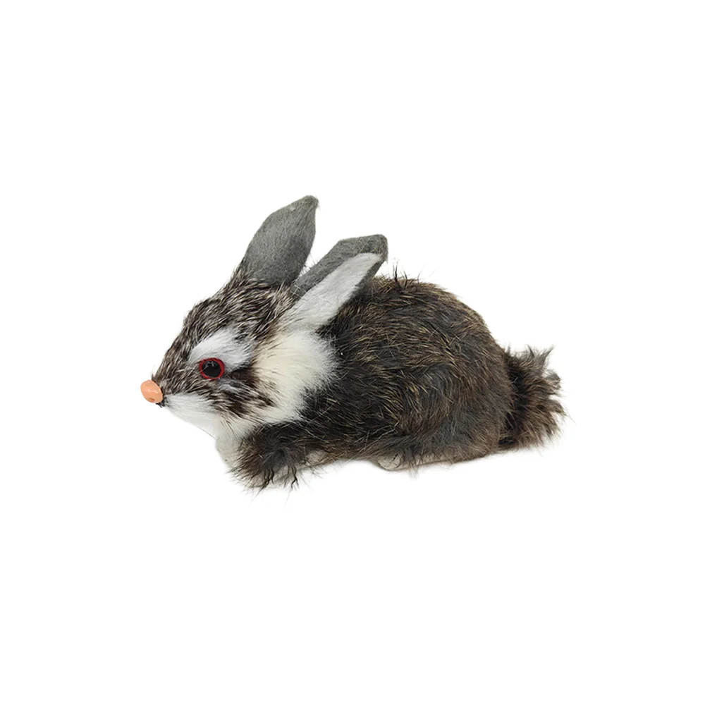 Sitting Faux Fur Rabbit Medium - Image 3