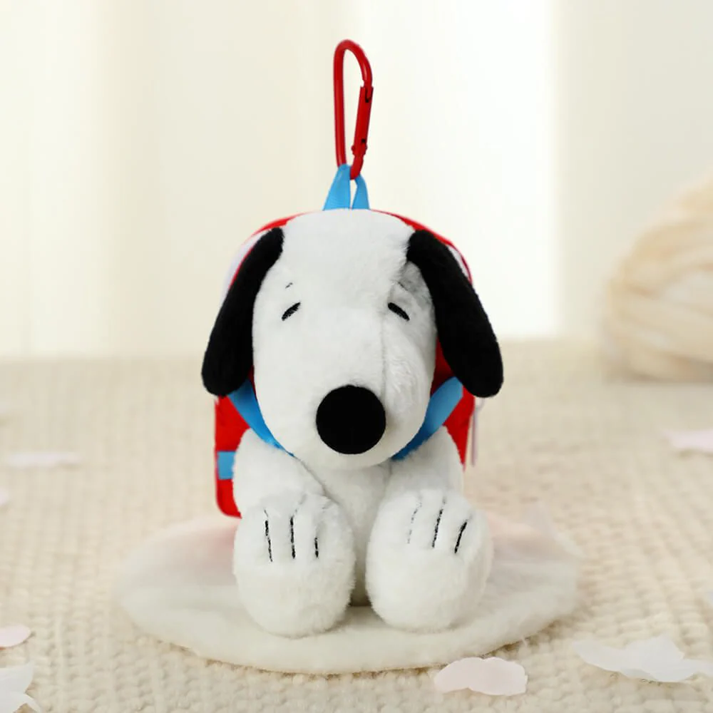 Snoopy Plush & Backpack Keyring Charm and Tote Bag Set - Image 2
