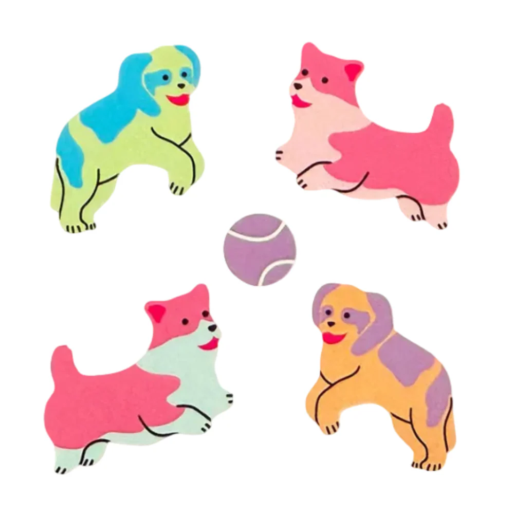 Sticker Garden Sheet Classic Fetch Dog Pastel - Image 2