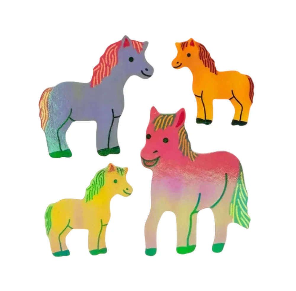 Sticker Garden Sheet Pearl Colourful Ponies - Image 2